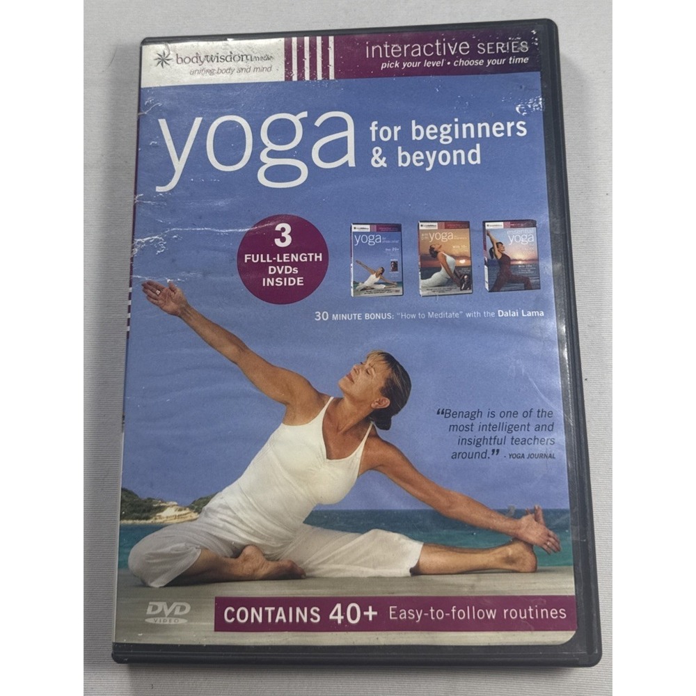 Yoga for Beginners & Beyond (DVD) 3 Full-Length DVDs Contains 40+ Routines